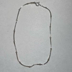 Sterling Silver Anklet, 9”